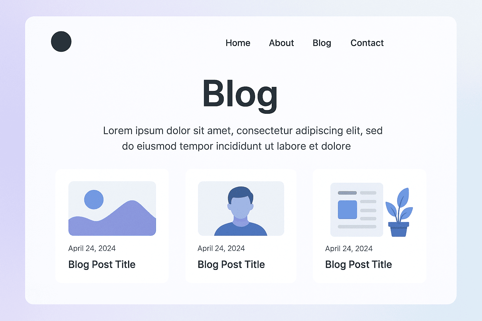 Exemplo de Blog